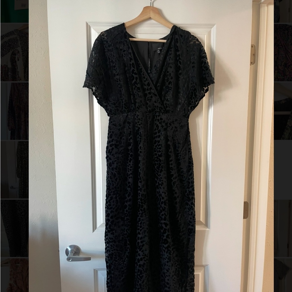 Anthropologie Velvet Detail Jumpsuit